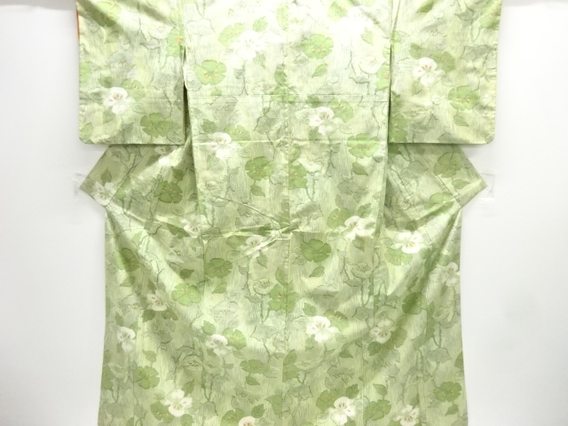JAPANESE KIMONO / TSUMUGI / WOVEN BRANCH FLOWER